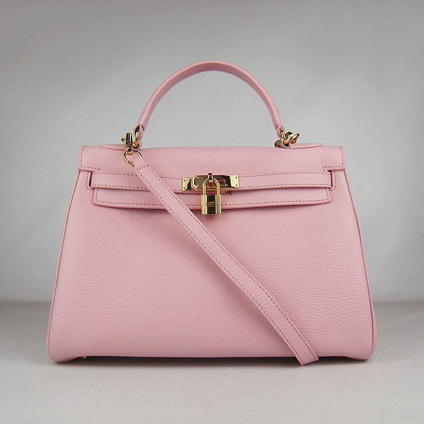 7A Replica Hermes Kelly 32cm Togo Leather Bag Pink 6108